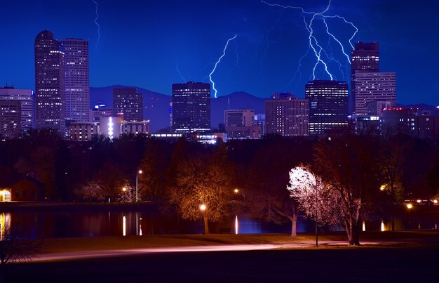 Foto serata tempestosa di denver