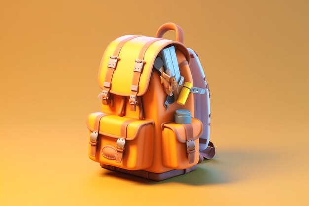 Photo depiction of backpack