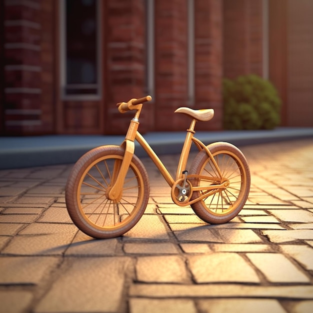 Depiction of bicycle