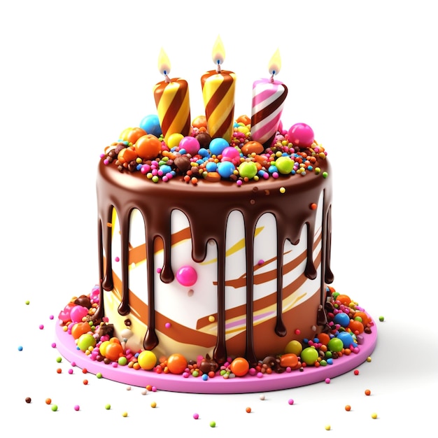 depiction of birthday cake