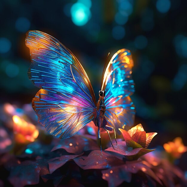 Premium AI Image | depiction of butterfly