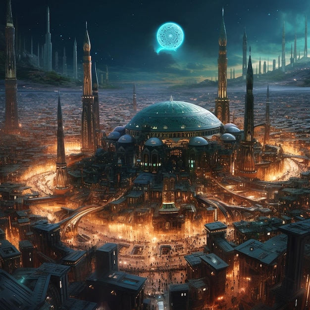 depiction of city