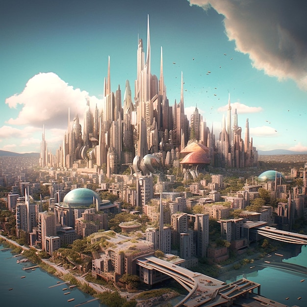 depiction of city