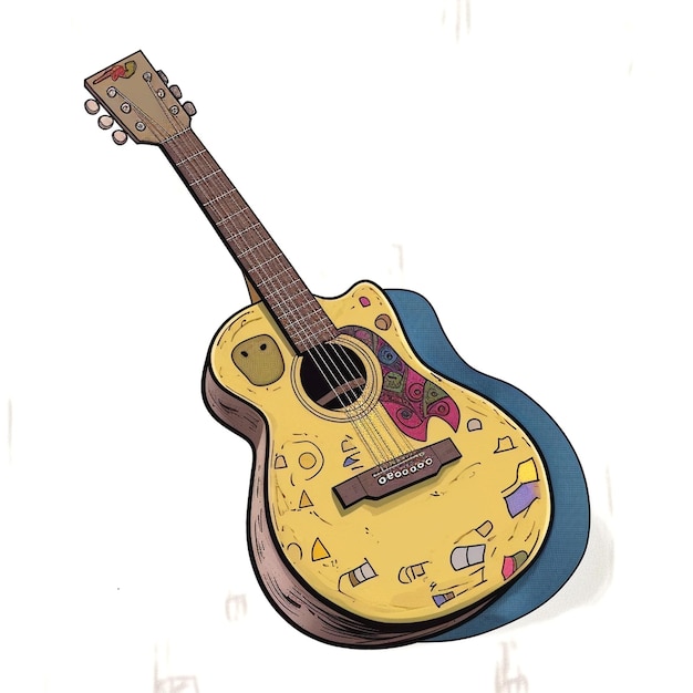 Photo depiction of guitar