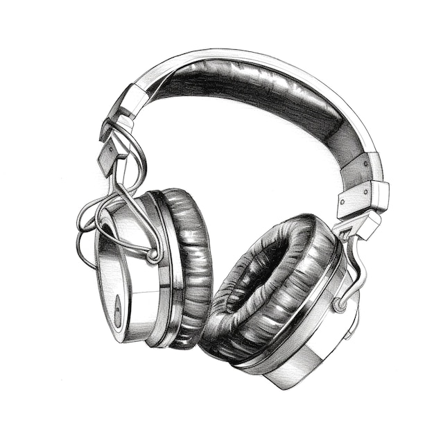 depiction of headphones