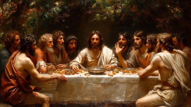 depiction of the Last Supper highlighting the beauty of simplicity