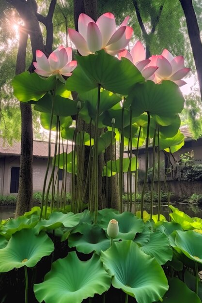 Depiction of lotus