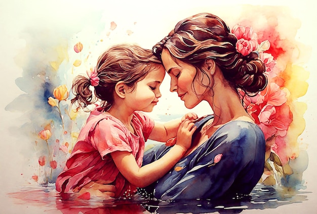 Photo depiction of mothers love