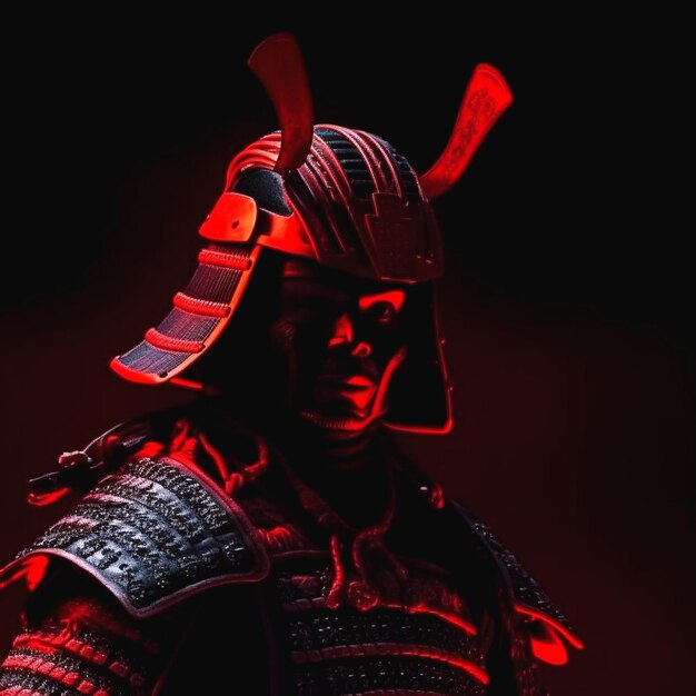 Foto raffigurazione di samurai