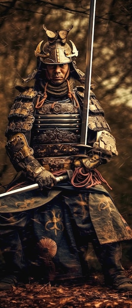 depiction of samurai