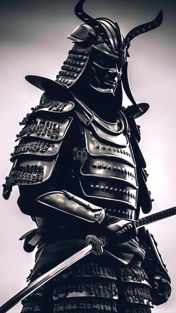 Foto raffigurazione di samurai