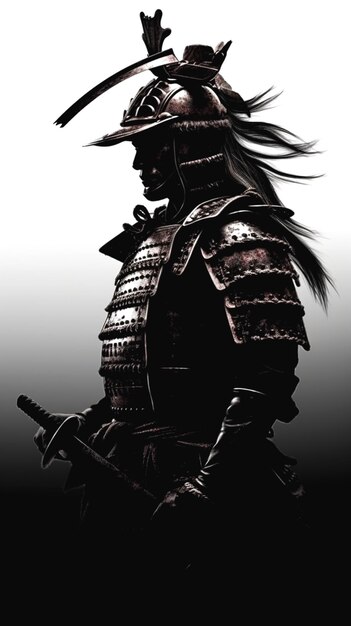Foto raffigurazione di samurai