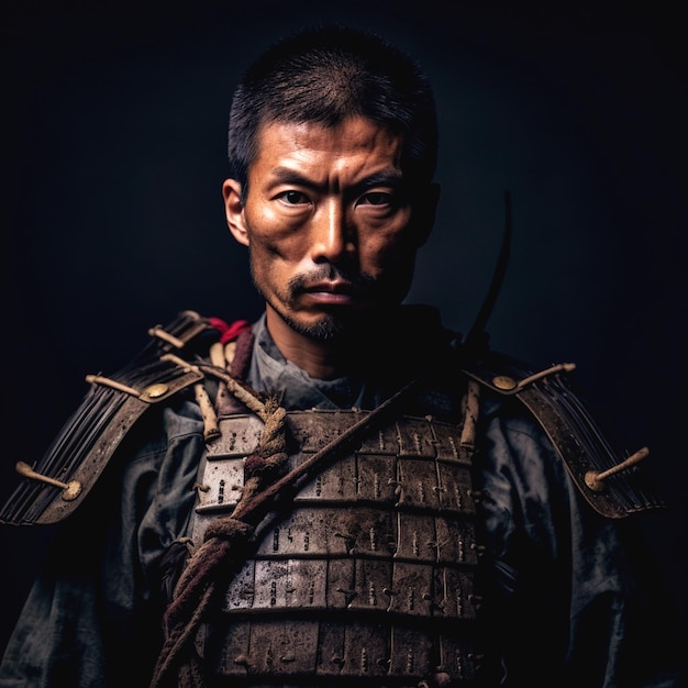 Foto raffigurazione di samurai