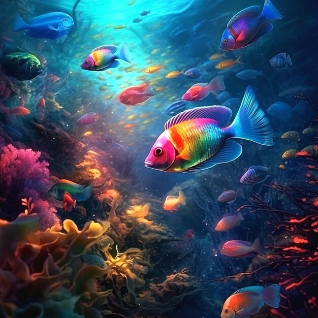 Photo depiction of underwater