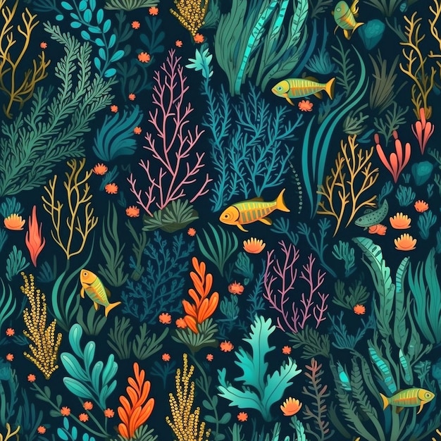 Depiction of underwater