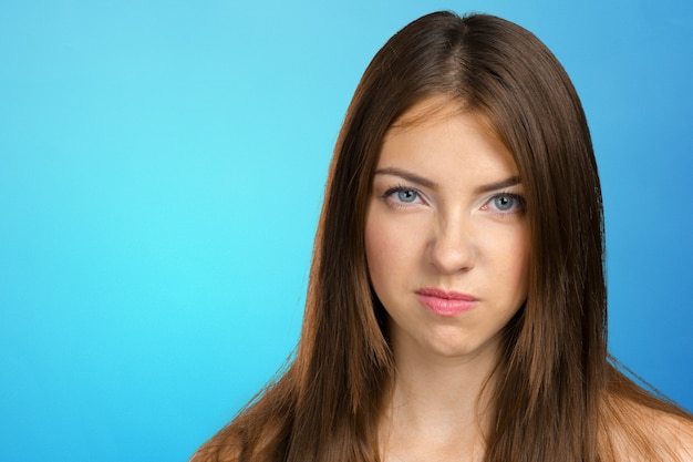 Photo depressed woman