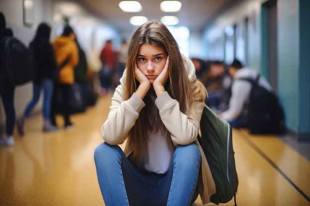 Depressieve leerling op school Gedrags- en geestelijke gezondheid