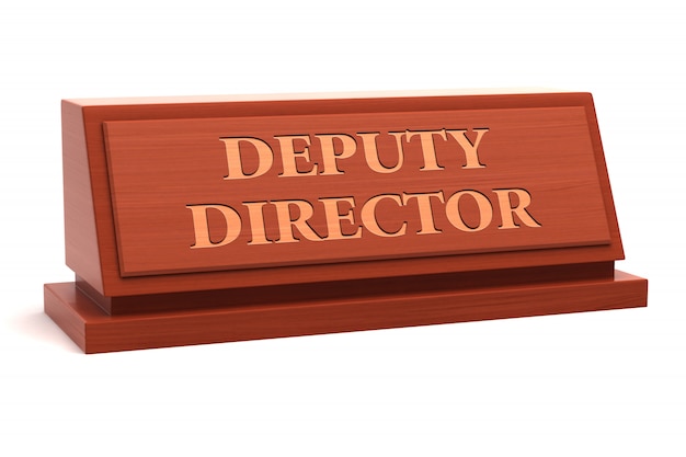 Deputy Director job title on nameplate