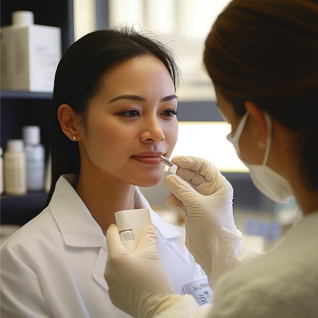 a-dermatologist-demonstrating-proper-skin-care-techniques-for-different