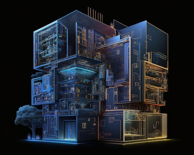 desain of smart home buildings generative AI