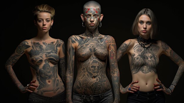 Describe the consequences of a society where people have tattoos that change based