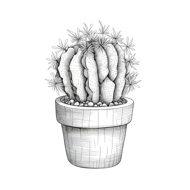 Photo desert cactus ai generated