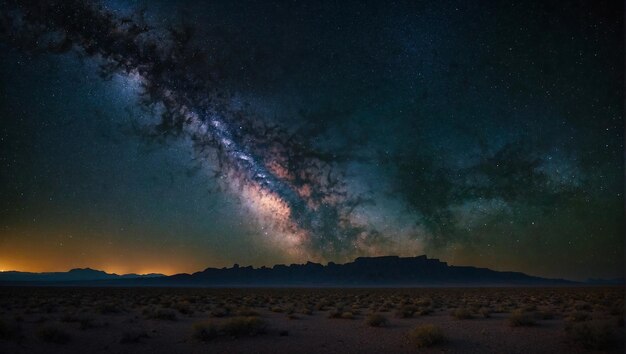 砂漠 コスモス 銀河 銀河 の 壮大な 景色