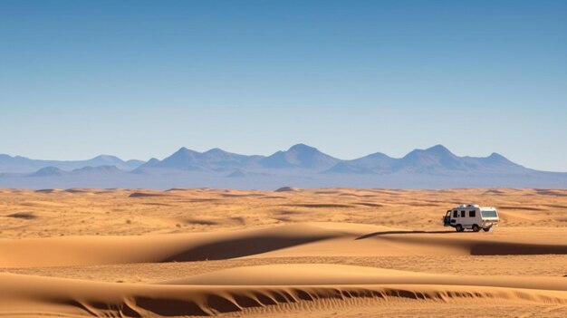 Desert Dreamscape A Caravan in the Distance