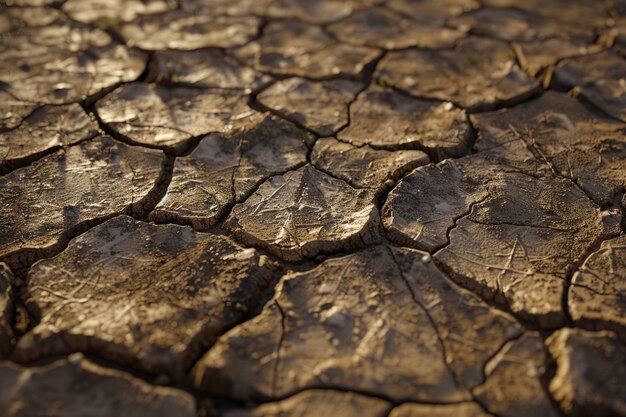 Photo desert dry and cracked ground