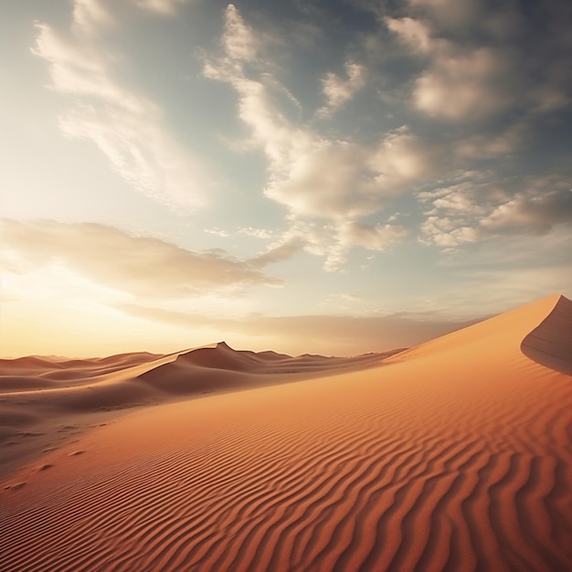 Photo desert dunes landscape