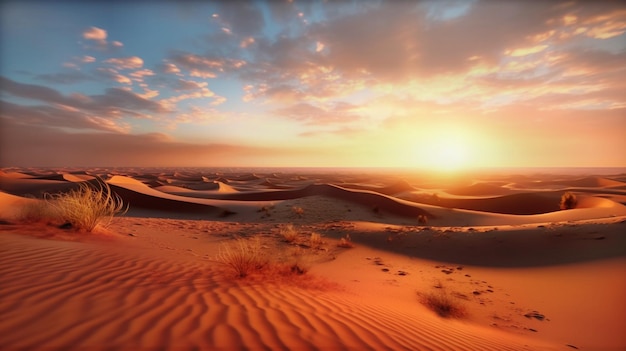 desert dunes at night