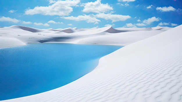 desert dunes and Santo Amaro maranhao brazil