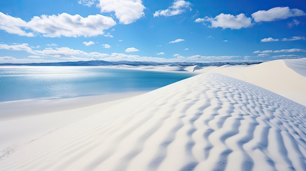 Photo desert dunes and santo amaro maranhao brazil