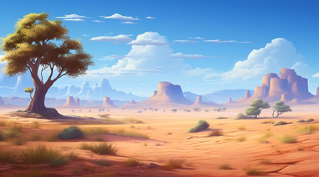 desert environment landscape generative ai