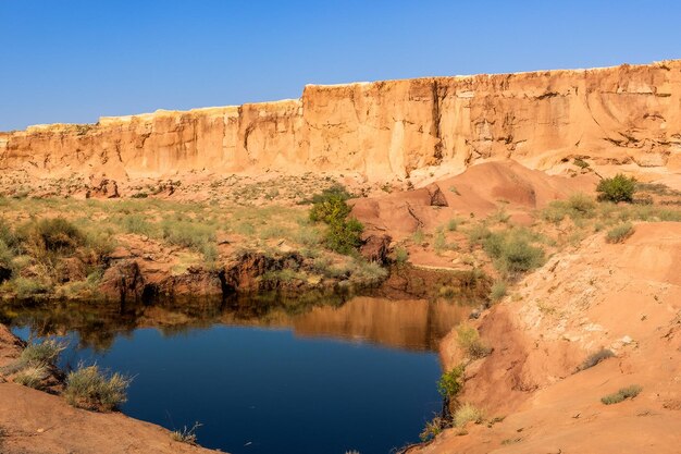 Photo desert landscape background