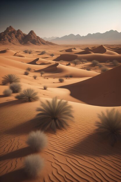 Desert landscape generative AI