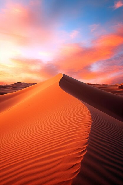 Desert landscape sand dunes