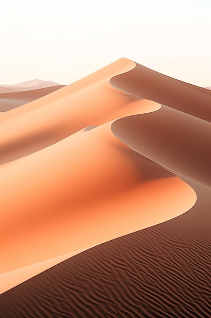 Desert landscape sand dunes