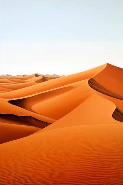 Photo desert landscape sand dunes