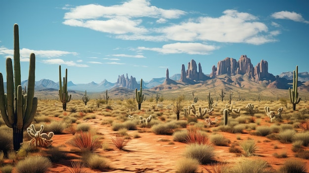 Foto paesaggio del deserto a sud-ovest