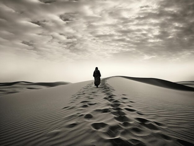 Foto paesaggio del deserto album fotografico visivo pieno di sabbia calda e vento asciutto