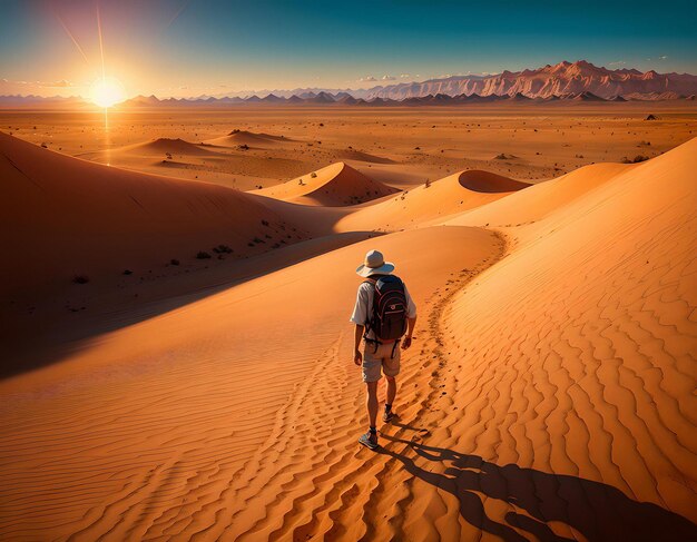 Photo desert landscape