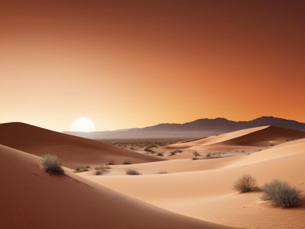 Foto sfondo del miraggio del deserto