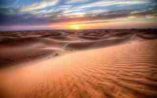 Photo desert mirage marvel background