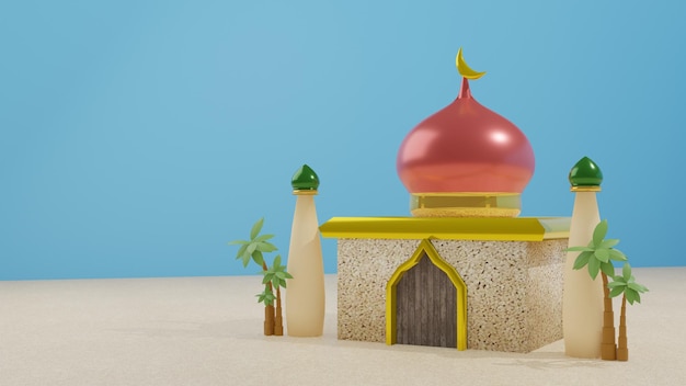 砂漠のモスク
