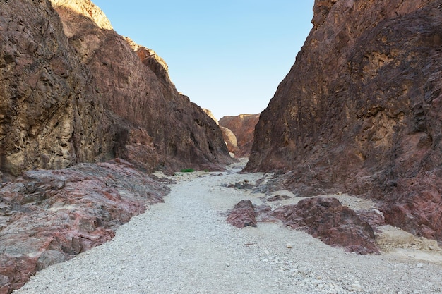 Desert and mountain canyons in Eilat