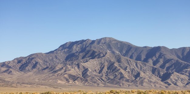 Desert Mountain Nature Landscape Sunny Blue Sky