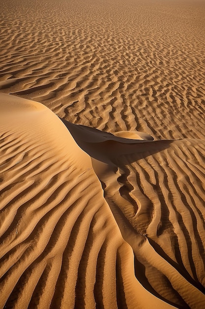 Photo desert of north africa sandy barkhans