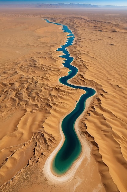 Desert of North Africa sandy barkhans