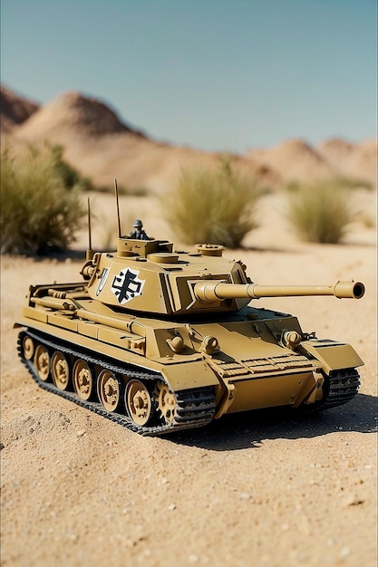 Foto desert oasis waffen ss tiger tank gold (tank d'oro dell'oasi del deserto)